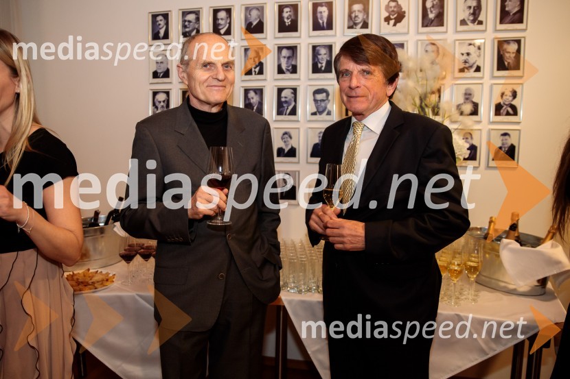 prof. dr. Janez Kranjc, pravnik;  Peter Grašek, član uprave Fundacije ParusSrečanje Alumni kluba Fundacije Parus