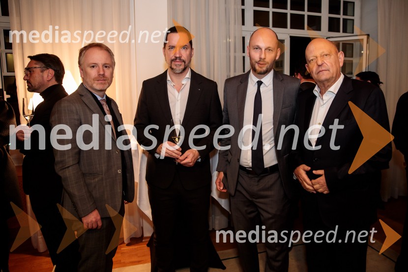  Uroš Čop, direktor in partner, Odvetniška pisarna Senica & partnerji;  Uroš Petohleb, direktor, Evropski center za reševanje sporov; prof. dr.  Saša Zagorc, dekan Pravne fakultete Univerze v Ljubljani;  Miro Senica, odvetnikSrečanje Alumni kluba Fundacije Parus