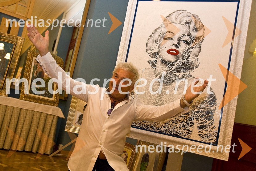 Prof. Daniele Ermes Dondé, italijanski slikarThe Art of Luxury, from Gustav Klimt to Marilyn Monroe, otvoritev razstave Daniele Ermes Donde