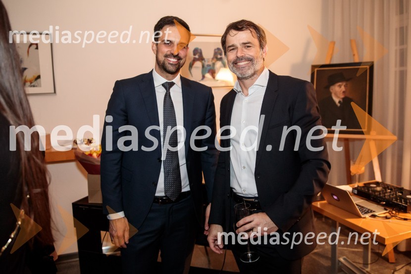  Branko Čevriz, odvetnik, štipendist Fundacije Parus; mag. Rok  Vodnik, direktor Kolektor Technologies d.o.oSrečanje Alumni kluba Fundacije Parus