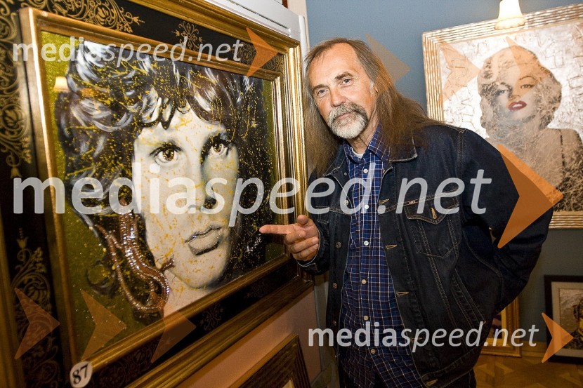 Dragan Bulič, glasbeni urednik Radia SlovenijaThe Art of Luxury, from Gustav Klimt to Marilyn Monroe, otvoritev razstave Daniele Ermes Donde