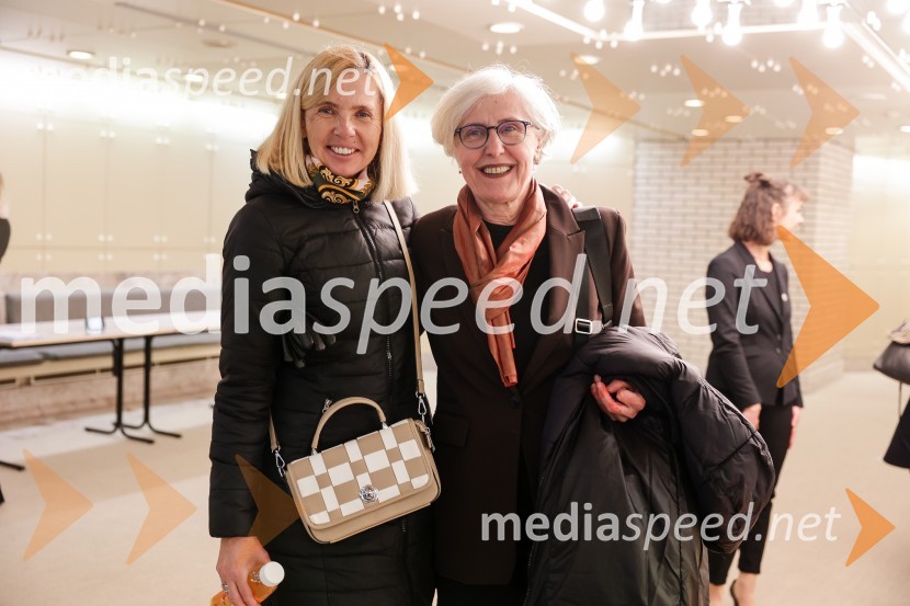 mag. Tatjana  Bobnar, nekdanja ministrica za notranje zadeve;  ... Sivo na sivem: predavanje dr. Slavoja Žižka in dr. Jureta Simonitija, Cankarjev dom