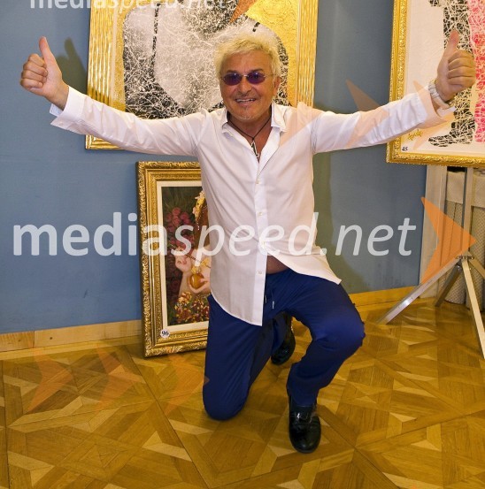 Prof. Daniele Ermes Dondé, italijanski slikarThe Art of Luxury, from Gustav Klimt to Marilyn Monroe, otvoritev razstave Daniele Ermes Donde