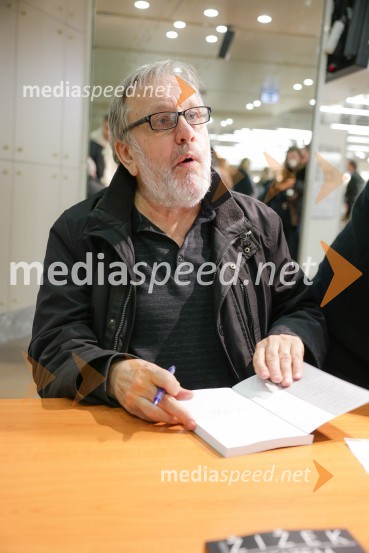 dr. Slavoj Žižek, filozofSivo na sivem: predavanje dr. Slavoja Žižka in dr. Jureta Simonitija, Cankarjev dom