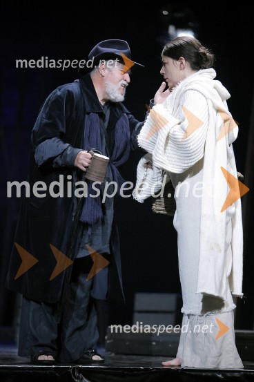 Miro Podjed in Minca Lorenci, igralcaPremiera drame Samorog v Slovenskem ljudskem gledališču Celje