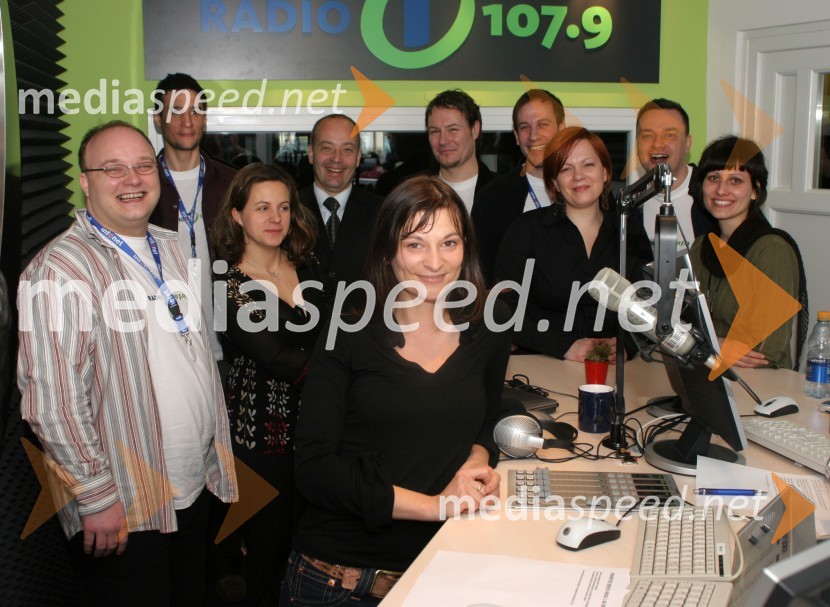 Ekipa Radia 1Radio 1, otvoritev nove radijske postaje