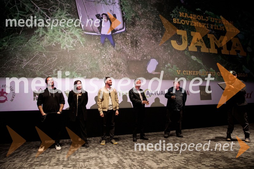  Gregor Lavtar;  ... ;  Gal Butenko Černe;  ... ;  ... ;  Klemen Bunderla, radijski voditelj, radio AktualPremiera filma Jama v Cineplexx Ljubljana