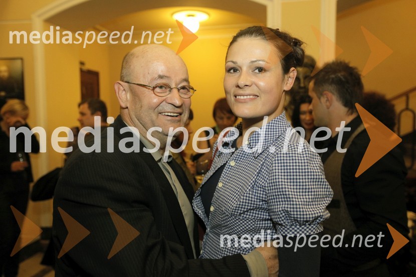 Vlado Novak in Pia Zemljič, igralcaPremiera drame Samorog v Slovenskem ljudskem gledališču Celje