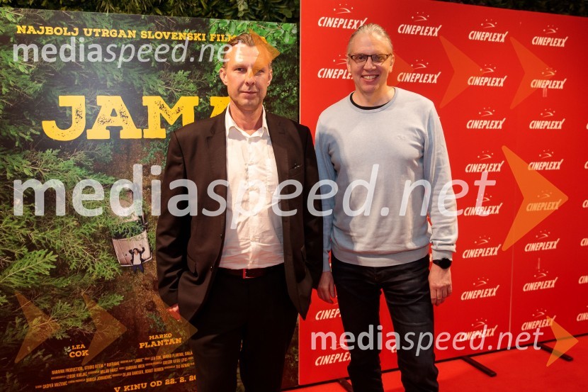  Dejan Babosek, režiser;  Marko  Naberšnik, režiser in scenaristPremiera filma Jama v Cineplexx Ljubljana