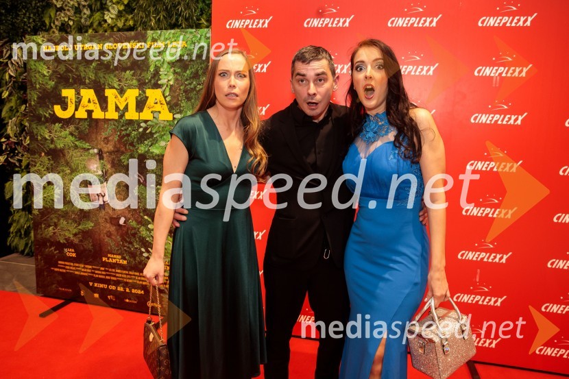  Lea Cok, igralka;  Marko Plantan, igralec;  Darja Krhin, igralkaPremiera filma Jama v Cineplexx Ljubljana