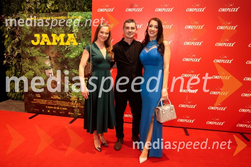  Lea Cok, igralka;  Marko Plantan, igralec;  Darja Krhin, igralkaPremiera filma Jama v Cineplexx Ljubljana