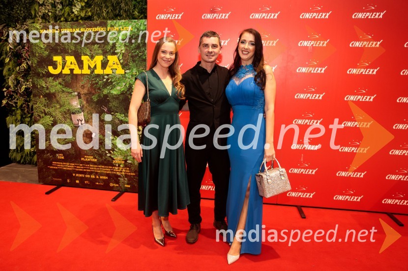  Lea Cok, igralka;  Marko Plantan, igralec;  Darja Krhin, igralkaPremiera filma Jama v Cineplexx Ljubljana