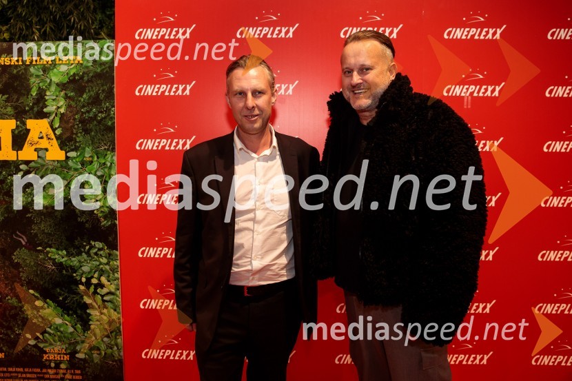 Dejan Babosek, režiser;  Miran Miki Vlahovič, glasbenikPremiera filma Jama v Cineplexx Ljubljana