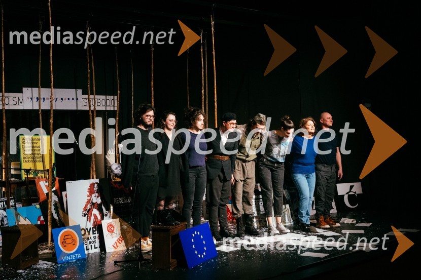  Nik Žnidaršič, dramaturg;  Živa Bizovičar, režiserka;  Mojka Končar, AGRFT;  Mario Dragojević, igralec;  Lovro Zafred, igralec;  Miranda  Trnjanin, igralka;  Jagoda Tovirac, igralka;  Damjan M. Trbovc, igralecSlavnostno obeležje 80. obletnice smrti Karla Destovnika - Kajuha