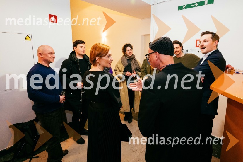 dr. Asta Vrečko, ministrica za kulturo;  Miha Golob, upravnik in umetniški vodja, SLG CeljeSlavnostno obeležje 80. obletnice smrti Karla Destovnika - Kajuha