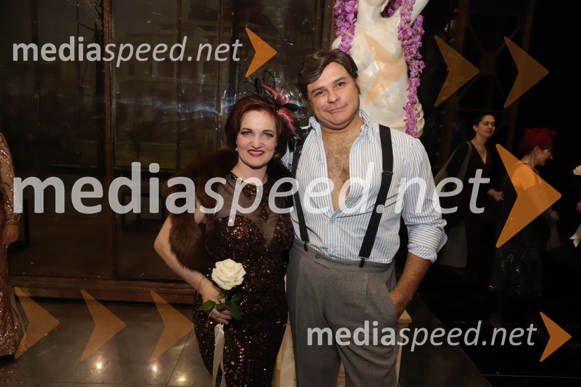  Terezija Potočnik Škofič;  Max Jota, pevecPremiera Puccinijeve opere Lastovka v Operi in Baletu Slovenskega narodnega gledališča Maribor