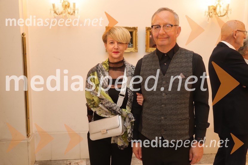 dr. Mateja Matjašič Friš;  dr. Darko Friš, dekan Filozofska fakulteta UMTartuffe, premiera v SNG Maribor