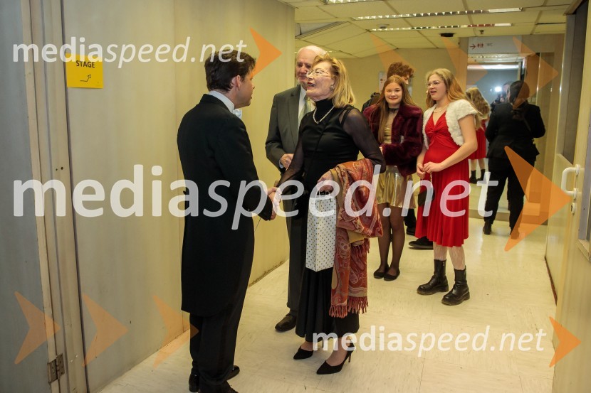  Julian Rachlin, violinist, violist in dirigent;  Nevenka Leban Orešič, pianistka, častna konzulka Republike LitveAngleški komorni orkester, koncert v Cankarjevem domu