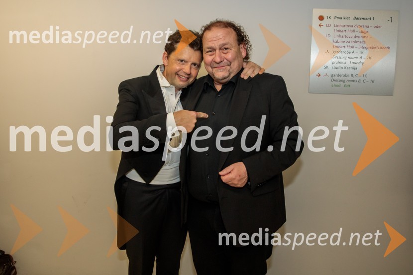  Julian Rachlin, violinist, violist in dirigent;  Darko  Brlek, direktor in umetniški vodja, Festival LjubljanaAngleški komorni orkester, koncert v Cankarjevem domu