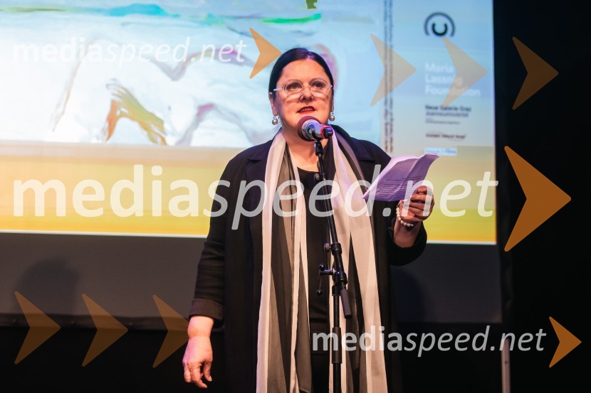  Uršula Cetinski, generalna direktorica, Cankarjev domOdprtje razstave Marie Lassnig v Cankarjevem domu