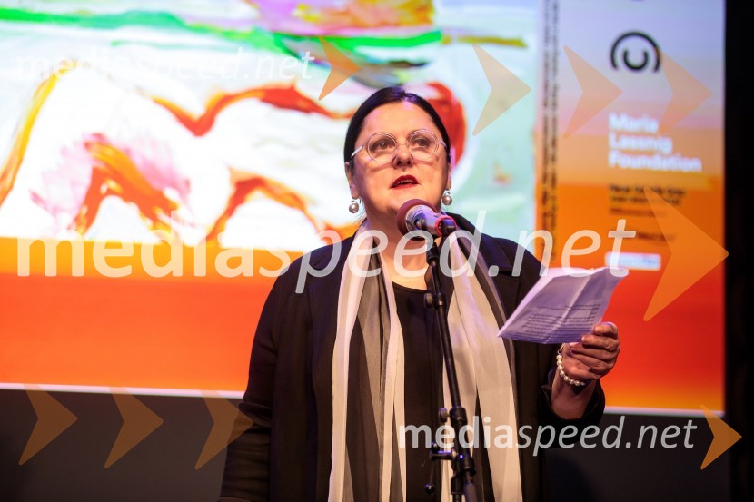  Uršula Cetinski, generalna direktorica, Cankarjev domOdprtje razstave Marie Lassnig v Cankarjevem domu