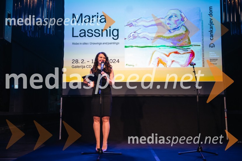  Tajda Lekše, voditeljicaOdprtje razstave Marie Lassnig v Cankarjevem domu