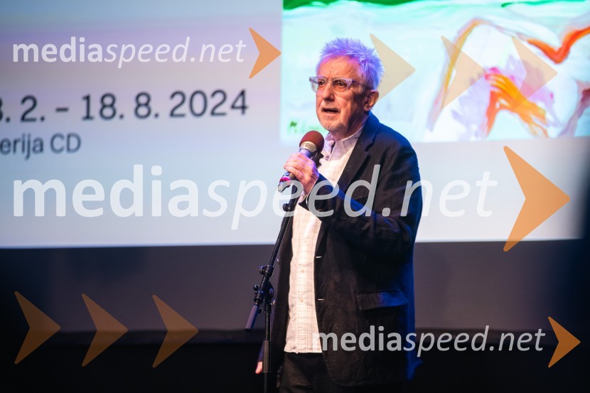  Peter Pakesch, avstrijski kustos razstave, direktor muzeja in direktor fundacije fundacije Maria LassnigOdprtje razstave Marie Lassnig v Cankarjevem domu