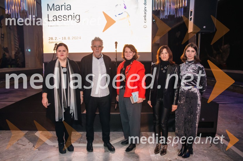  Uršula Cetinski, generalna direktorica, Cankarjev dom;  Peter Pakesch, avstrijski kustos razstave, direktor muzeja in direktor fundacije fundacije Maria Lassnig; mag. Elisabeth Ellison-Kramer, avstrijska veleposlanica v Sloveniji;  Sonja Reiser-Weinzettl, direktorica, Avstrijski kulturni forum Ljubljana;  Katarina Hergouth, vodja razstavnega programa, Cankarjev domOdprtje razstave Marie Lassnig v Cankarjevem domu