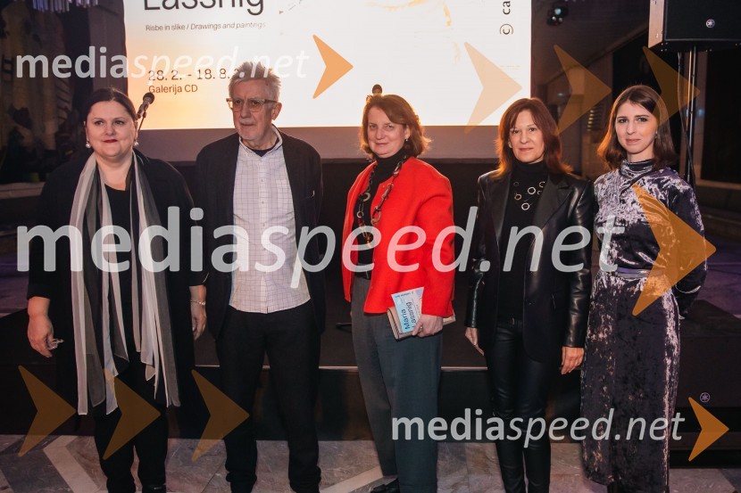  Uršula Cetinski, generalna direktorica, Cankarjev dom;  Peter Pakesch, avstrijski kustos razstave, direktor muzeja in direktor fundacije fundacije Maria Lassnig; mag. Elisabeth Ellison-Kramer, avstrijska veleposlanica v Sloveniji;  Sonja Reiser-Weinzettl, direktorica, Avstrijski kulturni forum Ljubljana;  Katarina Hergouth, vodja razstavnega programa, Cankarjev domOdprtje razstave Marie Lassnig v Cankarjevem domu