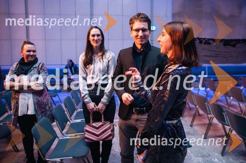  ... ;  ... ;  ... ;  Katarina Hergouth, vodja razstavnega programa, Cankarjev domOdprtje razstave Marie Lassnig v Cankarjevem domu