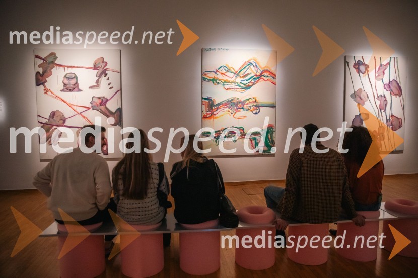Odprtje razstave Marie Lassnig v Cankarjevem domu