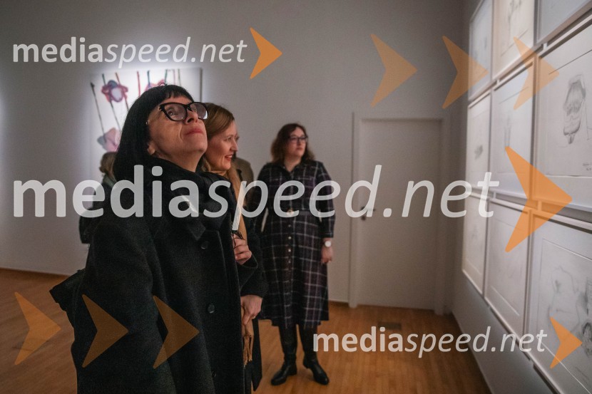 Odprtje razstave Marie Lassnig v Cankarjevem domu