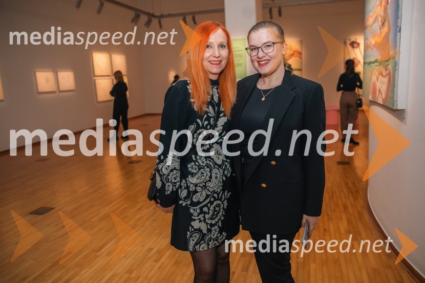  Zvezdana Lazar, Cankarjev dom;  ... Odprtje razstave Marie Lassnig v Cankarjevem domu