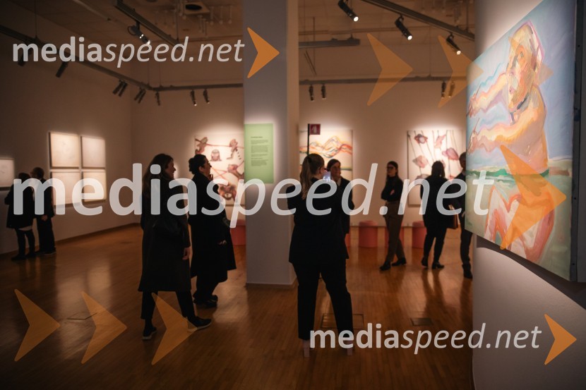 Odprtje razstave Marie Lassnig v Cankarjevem domu