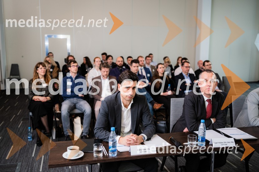  Andrej Petek, CFA, član uprave Triglav Skladi;  Oliver P. Müller, CFA, CAIA, FRM, CFA Society SwitzerlandCFA Research Challenge 2023/2024