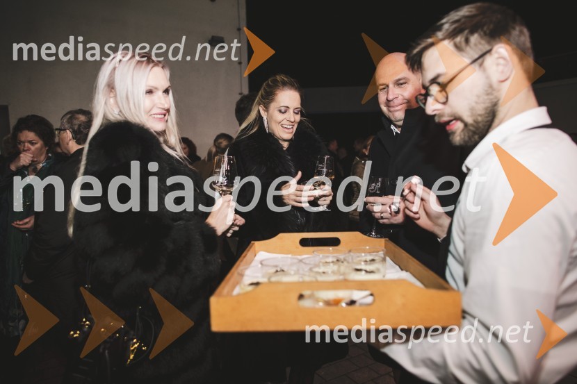  Alja Žvajker;  Miša Margan Kocbek, novinarka revije Zvezde/Lady, direktorica agencije Glammodels, Mima;  Leon Žvajker, Gasilko, d. o. o.Steyerjev tradicionalni kulinarični večer s Tomažem Kavčičem