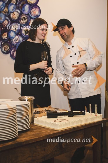  Vaneja Steyer, Steyer Vina;  Tomaž Kavčič, kuharski mojster, Pri Lojzetu, Zemono, podpredsednik BASSSteyerjev tradicionalni kulinarični večer s Tomažem Kavčičem