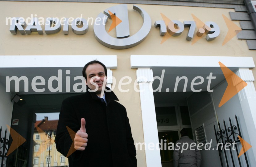 Leo Oblak, lastnik medijske mreže Info netRadio 1, otvoritev nove radijske postaje