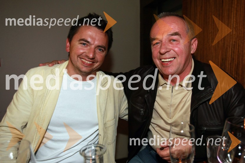 Slaviša Amidžič, glavni kuhar v Hotelu Habakuk in Ivan Žilić, direktor podjetja Gost d.o.o.Rožmarin, koncert skupine Leeloojamais