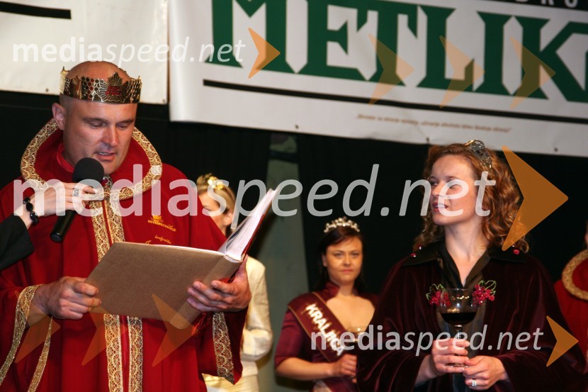 Janez Colnar, kralj cvička in Silvija Kostelec, prva kraljica metliške črnine27. Vinska vigred