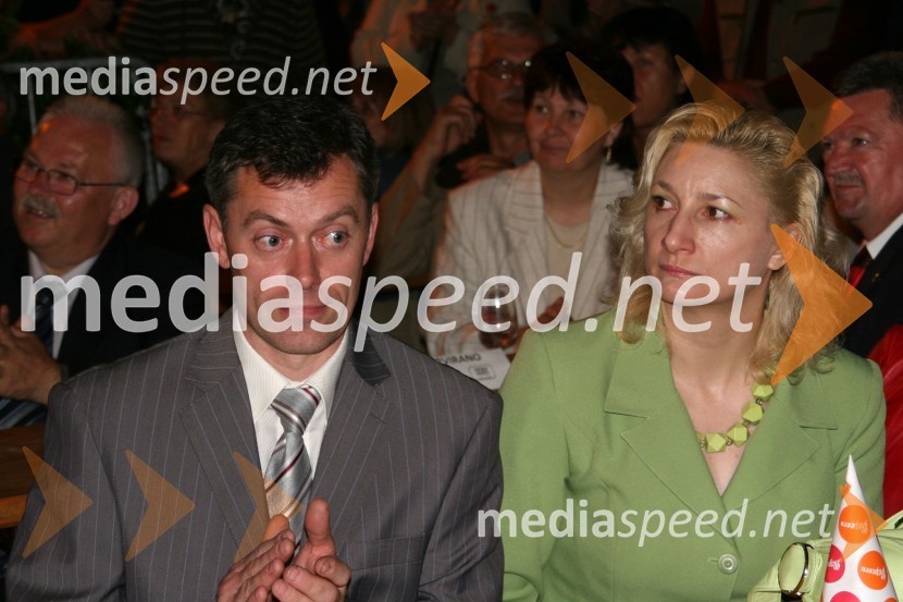 Matija Brunskole, mož metliške županje in Biserka Vranić, županja Ozlja na Hrvaškem27. Vinska vigred