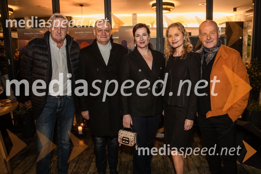  Saša Remec, podjetnik;  Marko  Vičič, partner in izvršni direktor v agenciji Futura DDB;  Anka Aleksić,  direktorica, Faca Casting;  Katarina Kresal, odvetnica, nekdanja ministrica za notranje zadeve;  Vital Verlič, direktor/partner, Futura DDBSlovenija, 4 barve, odprtje razstave Gregorja Kresala