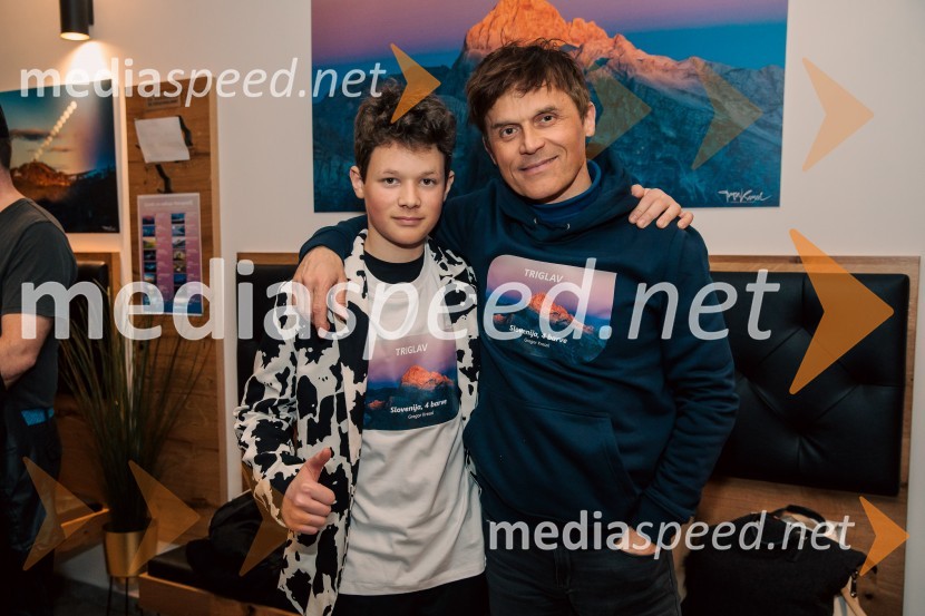  Luka Kresal;  Gregor Kresal, filmski ustvarjalec in fotograf, nekdanji alpinistSlovenija, 4 barve, odprtje razstave Gregorja Kresala