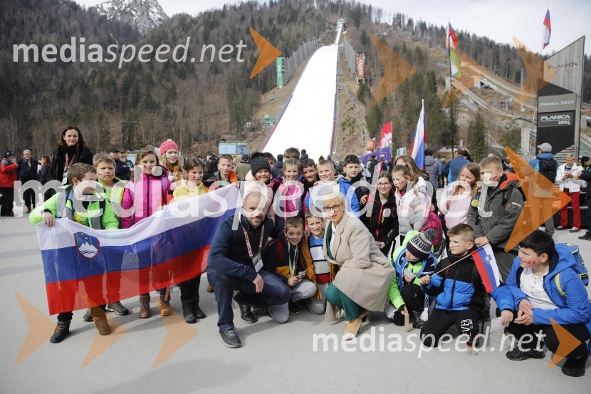  Uroš Zupan, direktor, Smučarska zveza Slovenije ; dr. Nataša Pirc Musar, predsednica Republike SlovenijePlanica 2024, četrtek