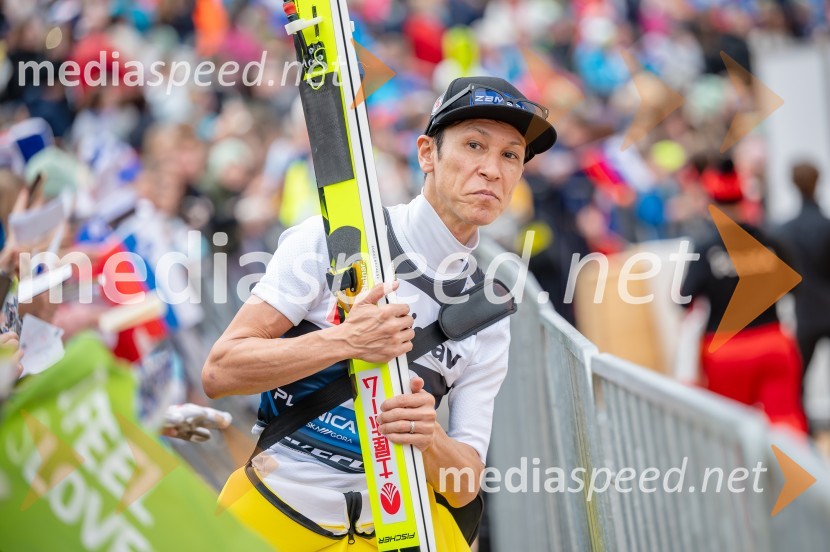  Noriaki Kasai, smučarski skakalec (Japonska)Planica 2024, četrtek