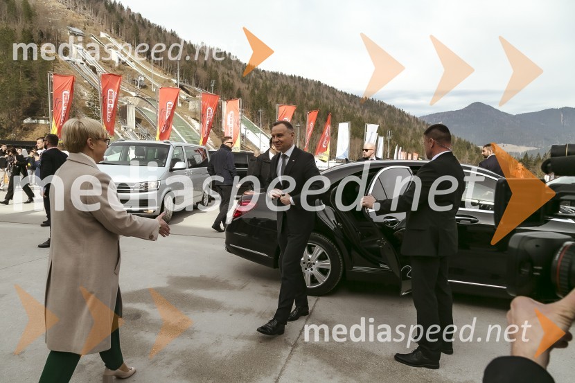 dr. Nataša Pirc Musar, predsednica Republike Slovenije;  Andrzej Duda, predsednik Republike PoljskePlanica 2024, četrtek