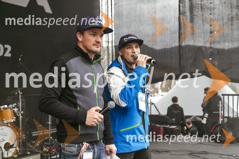  Mitja Šeško, moderator prireditev ;  Gregor Janežič, moderatorPlanica 2024, četrtek
