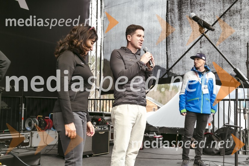  Marica Makoter, članica Uprave, delavska direktorica, Zavarovalnica Triglav;  Tadej Čaroli, član uprave, Zavarovanica TriglavPlanica 2024, četrtek