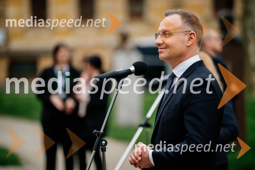  Andrzej Duda, predsednik Republike PoljskeV Kranju postavili doprsni kip Prešernovega poljskega sodobnika