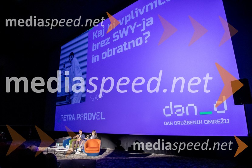  Tine Ugrin, igralec;  Petra Parovel, lastnica, Swy brand d.o.o.Dan družbenih omrežij 2024